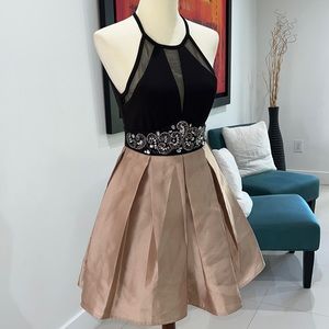 Black & Gold cupcake dress